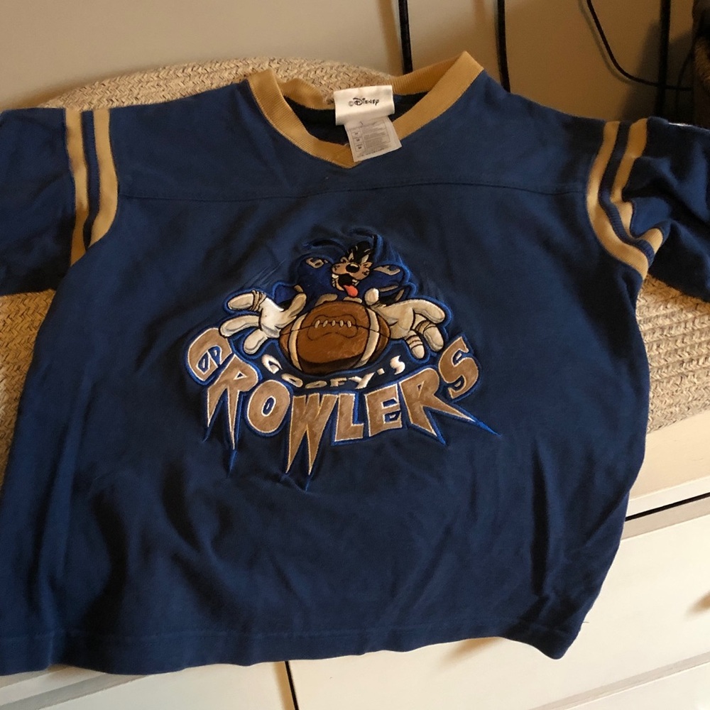 Disney Blue and Gold Goofy Kids Tee